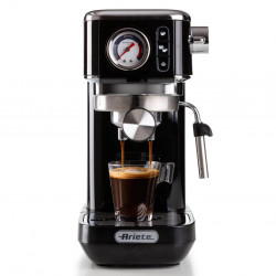 Кафемашина Ariete ESPRESSO SLIM MODERNA 1381/32, 1300W, 15 bar, 1.1 л, Мляно и ESE, Черен
