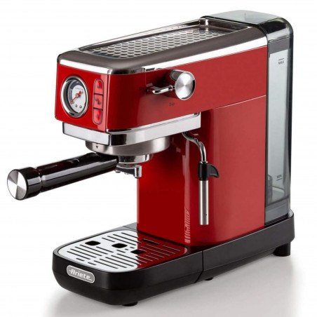 Кафемашина Ariete ESPRESSO SLIM MODERNA 1381/33, 1300W, 15 bar, 1.1 л, Мляно и ESE, Червен