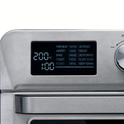 Фритюрник-фурна с горещ въздух Ariete 4629/11, 1700W, 25 л, 15 програми, До 230C, Дигитален дисплей, Въртяща се кошница, Инокс