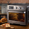 Фритюрник-фурна с горещ въздух Ariete 4629/11, 1700W, 25 л, 15 програми, До 230C, Дигитален дисплей, Въртяща се кошница, Инокс