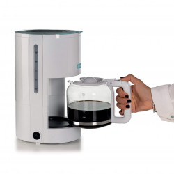 Кафемашина за филтърно кафе Ariete BREAKFAST 1394/01, 12 чаши, 0.600л, Прозорец за нивото на водата, Бял