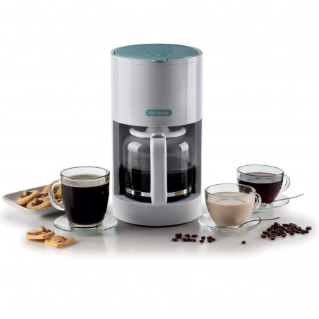 Кафемашина за филтърно кафе Ariete BREAKFAST 1394/01, 12 чаши, 0.600л, Прозорец за нивото на водата, Бял