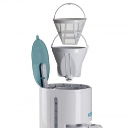 Кафемашина за филтърно кафе Ariete BREAKFAST 1394/01, 12 чаши, 0.600л, Прозорец за нивото на водата, Бял