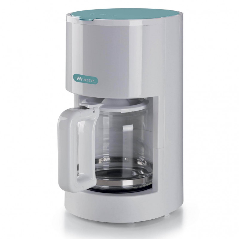 Кафемашина за филтърно кафе Ariete BREAKFAST 1394/01, 12 чаши, 0.600л, Прозорец за нивото на водата, Бял