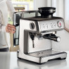 Еспресо машина Ariete ESPRESSO METAL 1313/10, 1600W, 15 bar, 2 л, Вградена кафемелачка с 11 степени, Манометър, Инокс