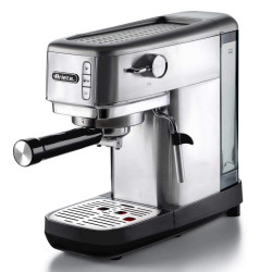 Еспресо машина Ariete ESPRESSO METAL SLIM 1380/10, 1300W, 15 bar, 1.1 л, Персонализиране на дължината на кафето, Инокс
