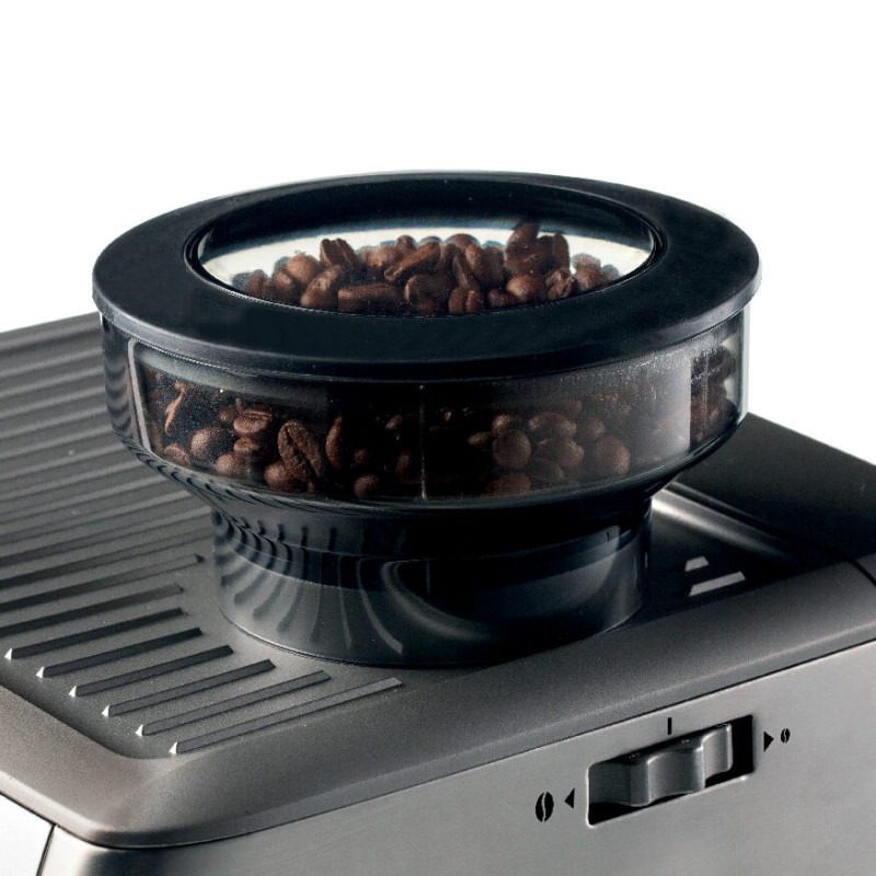 Еспресо машина Ariete ESPRESSO METAL PRO 1312/10, 1600W, 15 bar, 2 л, Тъчскрийн, Вградена мелачка с 11 степени, Неръждаема стомана, Инокс