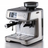 Еспресо машина Ariete ESPRESSO METAL PRO 1312/10, 1600W, 15 bar, 2 л, Тъчскрийн, Вградена мелачка с 11 степени, Неръждаема стомана, Инокс