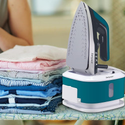 Ютия Beper P204CAL200, 2250W, Керамична плоча, Термостат, Филтър, Непрекъснат цикъл, Бял/синьозелен