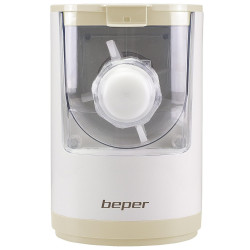 Уред за прясна паста и спагети Beper P102SBA500, 200W, 8 настройки, Неръждаема стомана, Автоматична, Бял/бежов
