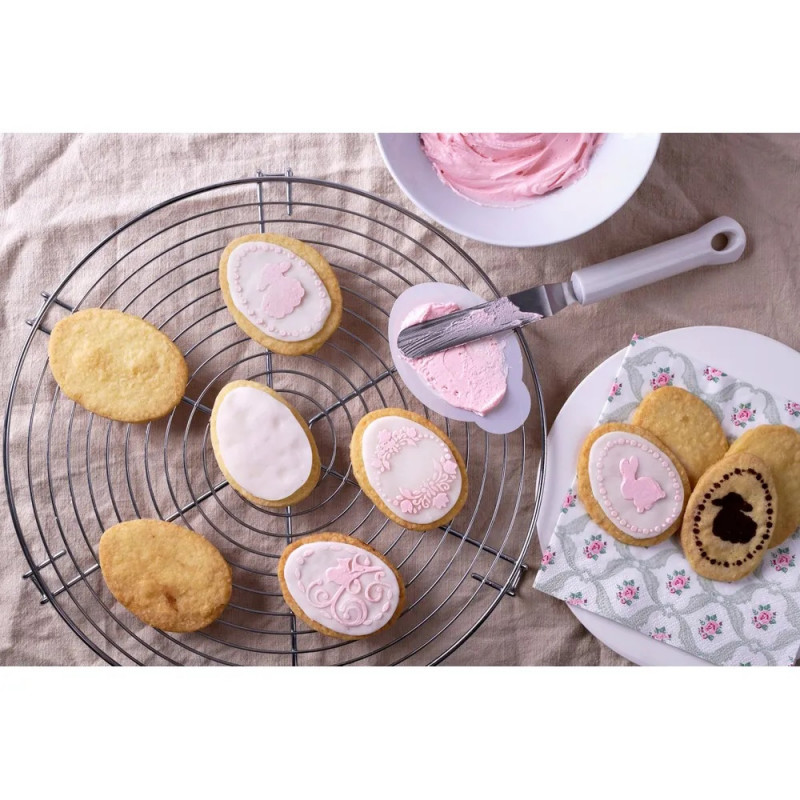 Комплект за великденска декорация Dr.Oetker 1879, 5 части, 4 декорации, 1 формичка, Неръждаема стомана, Сребрист