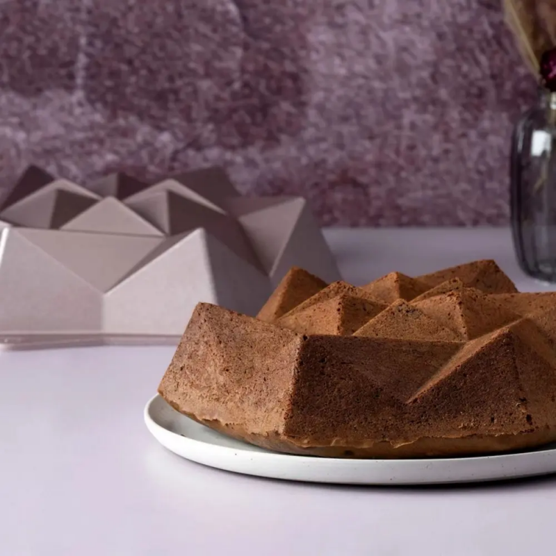 Форма за печене Dr.Oetker Origami 2556, 28 см, Форма "Оригами", Алуминиева отливка, Розово злато