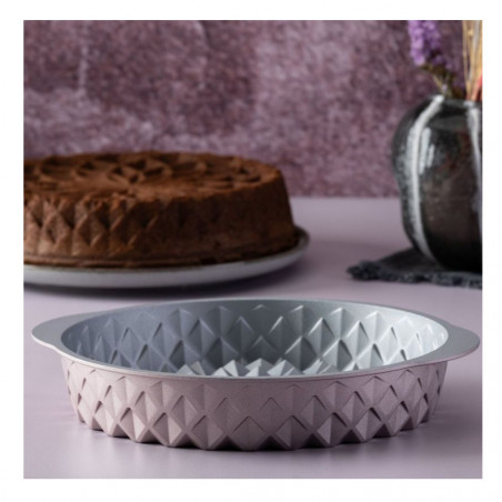 Форма за печене Dr.Oetker Mandala 2557, 26 см, Кръгла, Алуминиева отливка, Розово злато