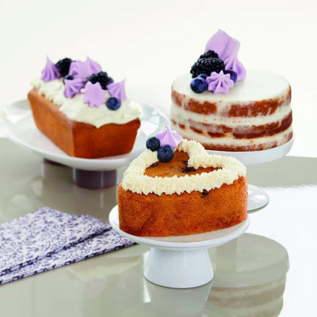 Комплект 3 бр мини форми за печене Dr.Oetker Exclusive 4535, 3 различни дизайна, Незалепващо керамично покритие, Сив