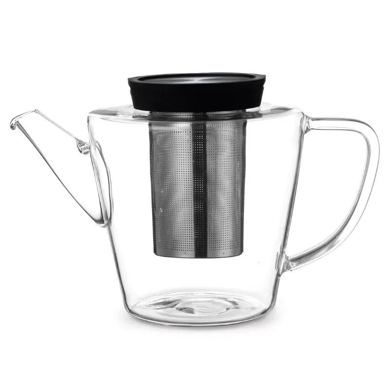 Чайник с цедка INFUSION Viva Scandinavia V27801, 1 Л, Силиконов капак, Прозрачен