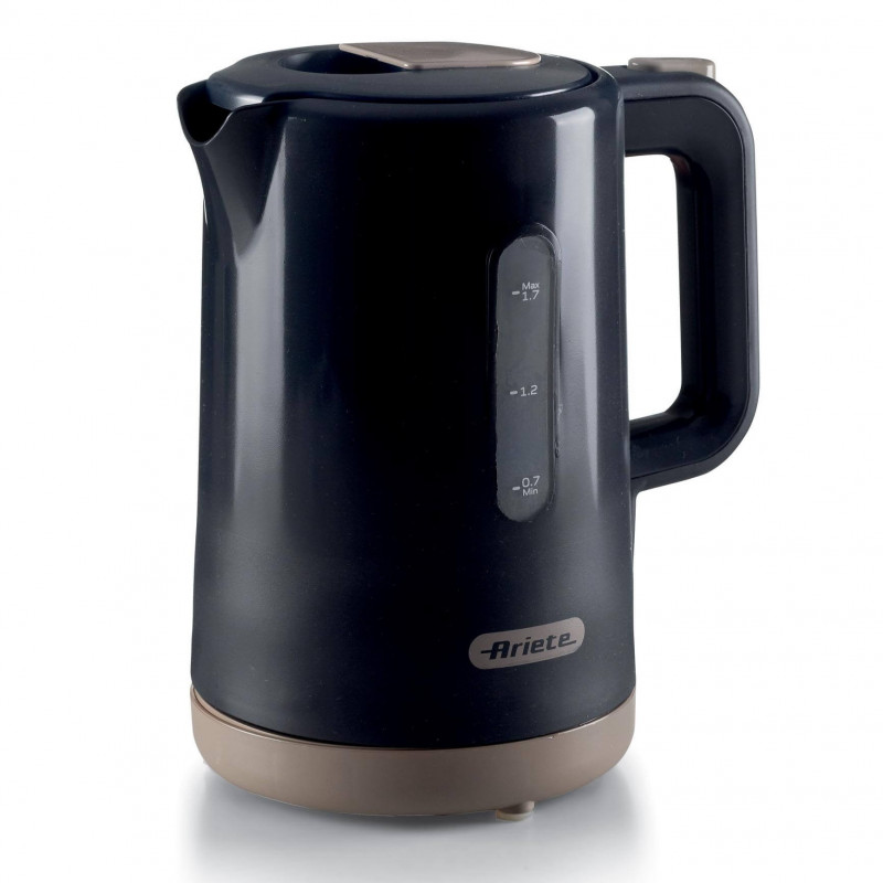 Електрическа кана Ariete BREAKFAST 2846/00, 2200W, 1.7 л, Автоматично изключване, Подвижен филтър, Тъмносив