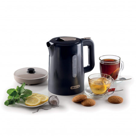 Електрическа кана Ariete BREAKFAST 2846/00, 2200W, 1.7 л, Автоматично изключване, Подвижен филтър, Тъмносив