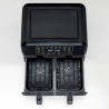 Двоен фритюрник с горещ въздух Ariete DUAL 4623/00, 1700W, 8 л, 8 програми, 35-200C, Синхронизиране, LCD сензорен панел, Черен