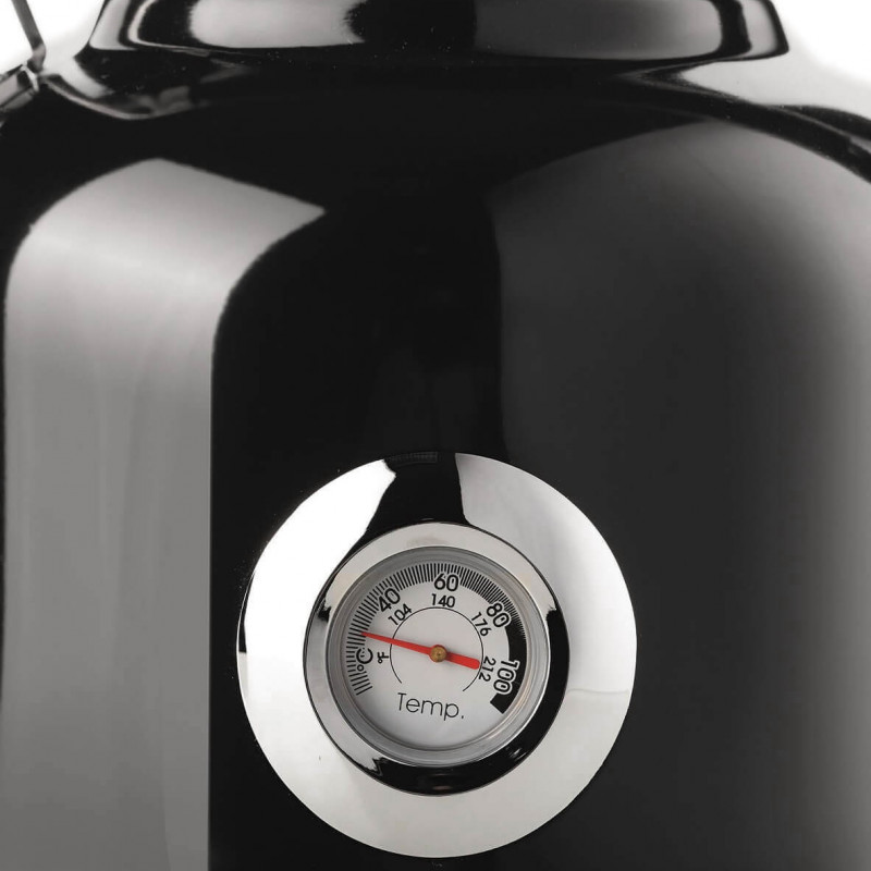 Електрическа кана Ariete MODERNA 2854/02, 2000W, 1.7 л, Термометър, 360C безжична основа, Подвижен филтър, Черен