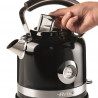 Електрическа кана Ariete MODERNA 2854/02, 2000W, 1.7 л, Термометър, 360C безжична основа, Подвижен филтър, Черен