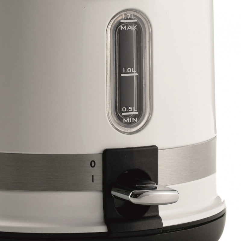 Електрическа кана Ariete MODERNA 2854/01, 2000W, 1.7 л, Термометър, 360C безжична основа, Подвижен филтър, Бял
