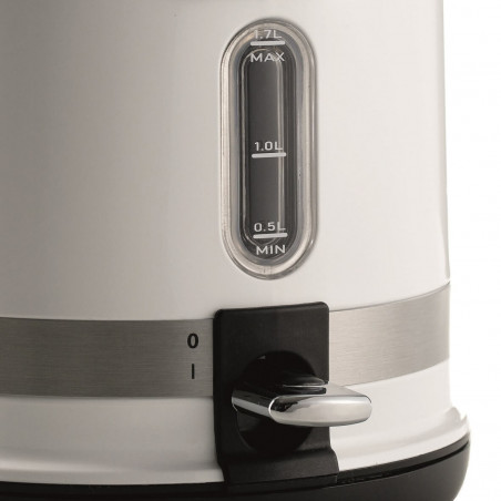 Електрическа кана Ariete MODERNA 2854/01, 2000W, 1.7 л, Термометър, 360C безжична основа, Подвижен филтър, Бял