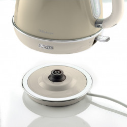 Електрическа кана VINTAGE 2869/03, 2000W, 1.7 л, Подвижен филтър, Прозорец за водата, 360C безжична основа, Бежов