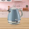 Електрическа кана Ariete VINTAGE 2868/05, 1630W, 1 л, Метален корпус, Бързо завиране, Безжична основа, Син