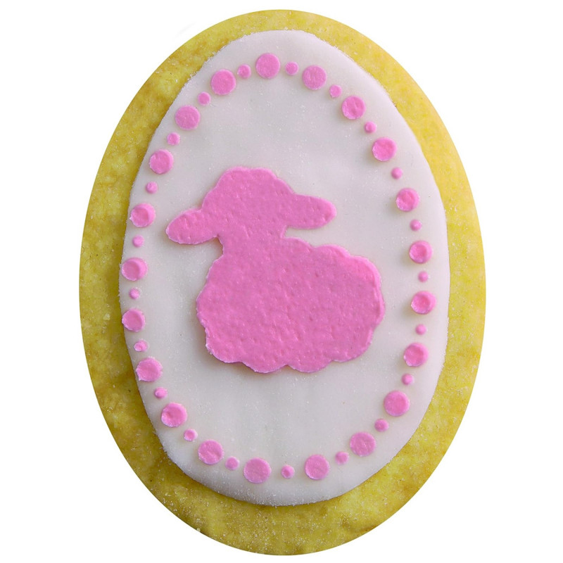 Комплект за великденска декорация Dr.Oetker 1879, 5 части, 4 декорации, 1 формичка, Неръждаема стомана, Сребрист
