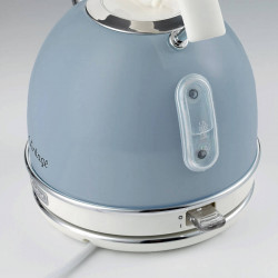 Електрическа кана/чайник Ariete VINTAGE 2877/05, 2000W, 1.7 л, Стоманен корпус, Студена повърхност, 360 основа, Син