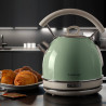 Електрическа кана/чайник Ariete VINTAGE 2877/04, 2000W, 1.7 л, Стоманен корпус, Студена повърхност, 360 основа, Зелен
