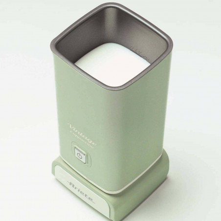 Уред за разпенване на мляко Ariete VINTAGE 2878/04, 500W, 0.25 л, Топла и студена пяна, Зелен