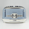 Тостер за хляб Ariete VINTAGE 0156/05, 1600W, 4 филии, 3 функции, 6 степени, Подвижна тава за трохи, Син