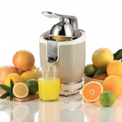 Цитрус преса Ariete VINTAGE JUICER 0413/03, 85W, Метално тяло, Безшумна работа, 2 приставки, Бежов