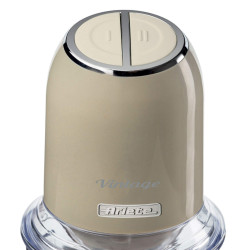 Чопър Ariete VINTAGE 0438/03, 400W, 600 мл, 2 скорости, Неръждаема стомана, Градуирана чаша, Бежов