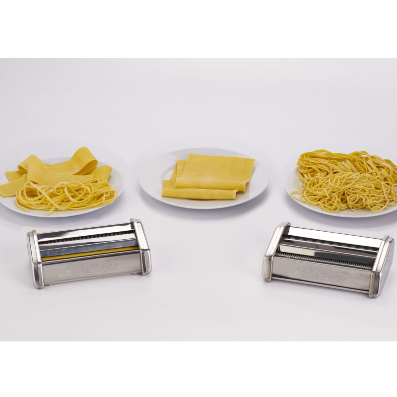 Електрическа машина за паста Ariete PASTAMATIC 1593/00, 90W, 2 скорости+импулс, 9 нива на дебелина, 5 форми, Инокс
