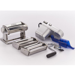 Електрическа машина за паста Ariete PASTAMATIC 1593/00, 90W, 2 скорости+импулс, 9 нива на дебелина, 5 форми, Инокс