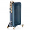 Маслен радиатор Ariete VINTAGE 0838, 2000W, 9 ребра, 3 степени, Индикатор захранване, Въртящи се на 360C колелца, Дръжка, Син
