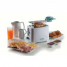 Тостер за хляб Ariete BREAKFAST 0157/04, 760W, 2 филии, Бутон стоп, 7 степени, Подвижна тава за трохи, Бял