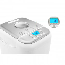 Хлебопекарна Crown CBM-6511, 600W, 1l, 19 програми, Таймер, LCD дисплей, Памет, Бял