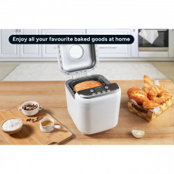 Хлебопекарна Crown CBM-6511, 600W, 1l, 19 програми, Таймер, LCD дисплей, Памет, Бял