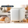 Хлебопекарна Crown CBM-6511, 600W, 1l, 19 програми, Таймер, LCD дисплей, Памет, Бял