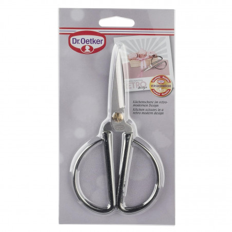 Кухненска ножица Dr.Oetker Retro 4615, 17 см, Неръждаема стомана, Сребрист