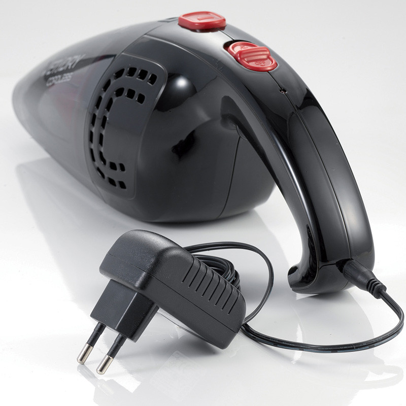 Ръчна прахосмукачка Ariete WET & DRY CORDLESS 2474/00, 400 мл, Батерия LI-Ion 1200 mAh/3.6V, Автономия 12 мин, Миещ се филтър, Черен/Червен