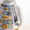 Електрическа кана Ariete Positano 2869/0P, 2000W, 1.7 л, Подвижен филтър, Прозорец за водата, 360C безжична основа, Бял/Жълт