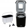 Хлебопекарна Mesko MS 6022, 1/1.5 кг, 850 W, 15 програми, LCD Дисплей, Двойна бъркалка, Подвижна кошница, Черен