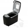 Хлебопекарна Mesko MS 6022, 1/1.5 кг, 850 W, 15 програми, LCD Дисплей, Двойна бъркалка, Подвижна кошница, Черен