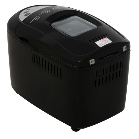 Хлебопекарна Mesko MS 6022, 1/1.5 кг, 850 W, 15 програми, LCD Дисплей, Двойна бъркалка, Подвижна кошница, Черен