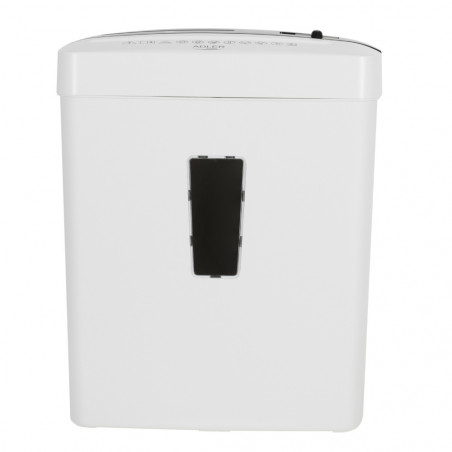 Шредер за документи Adler AD 1037, 200 W, 13 л, До 22 см, 6 листа наведнъж, Слот за CD/DVD и кредитни карти, Автоматичен старт/стоп, Функция обратен ход, 69 dB, Бял