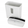Шредер за документи Adler AD 1037, 200 W, 13 л, До 22 см, 6 листа наведнъж, Слот за CD/DVD и кредитни карти, Автоматичен старт/стоп, Функция обратен ход, 69 dB, Бял